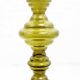 80s Amber Glass Candle Holder