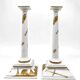 Rare pair of candlesticks designed by Gio Ponti for Ginori.