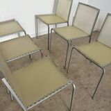 Lot of 6 Zip model chairs by Italian design Marco Maran for Desalto vintage chair