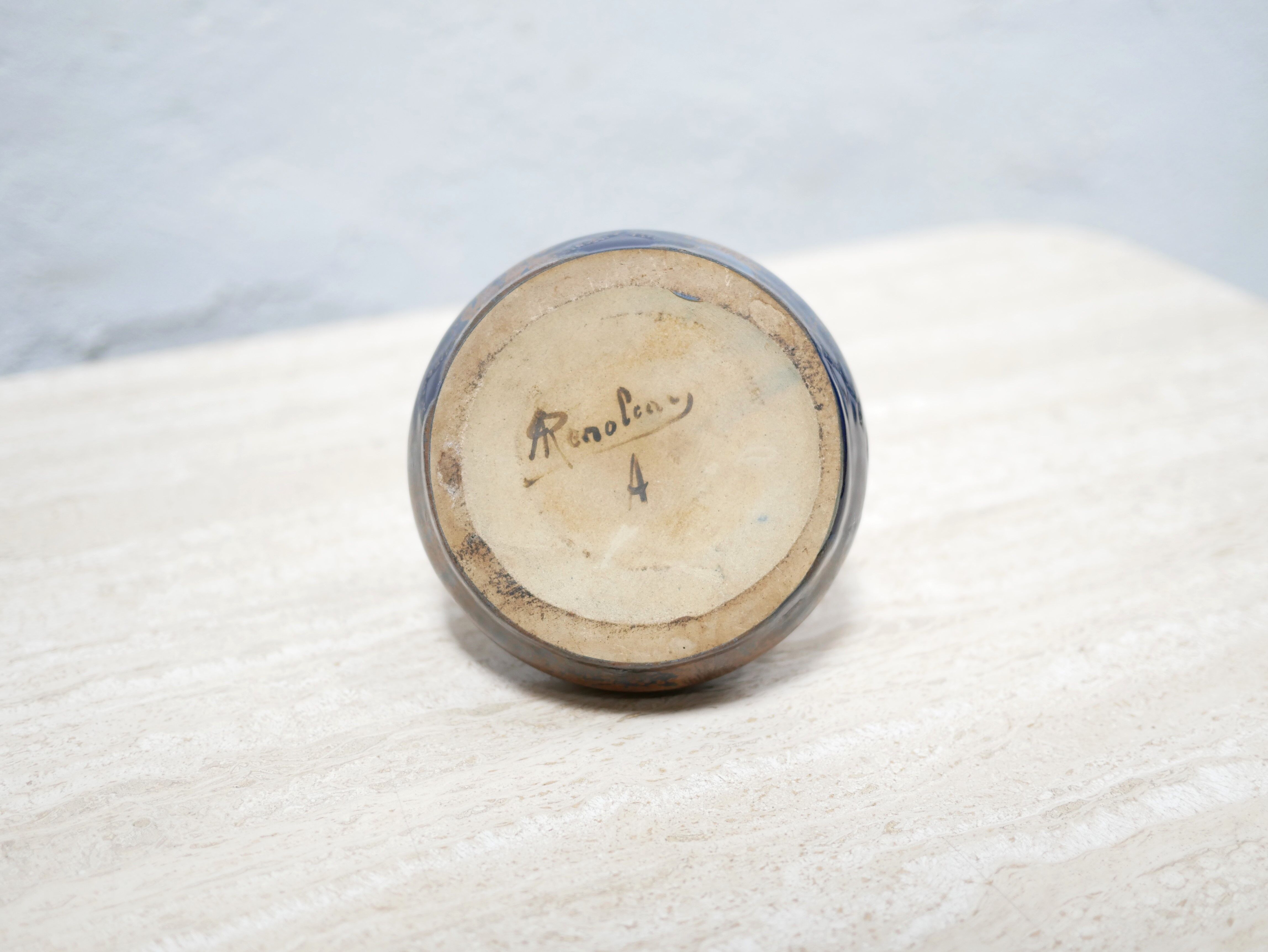Sandstone vase by Alfred Renoleau