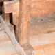 Old solid industrial wooden workbench 2 meters wide