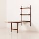 Poul Cadovius shelving wall unit with extendable  desk or a table for Cado,