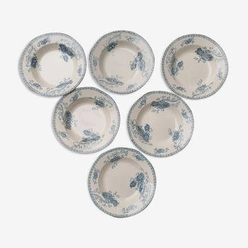 6 hollow plates royal sarreguemines