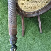 Napoleon III office chair in solid wood