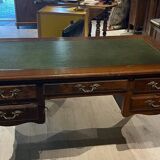 Bureau vintage bois et cuir