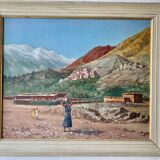 Oil painting on orientalist panel
