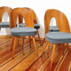5 chaises, design. A. Suman, Tatra Nabytok, Tchécoslovaquie, années 60