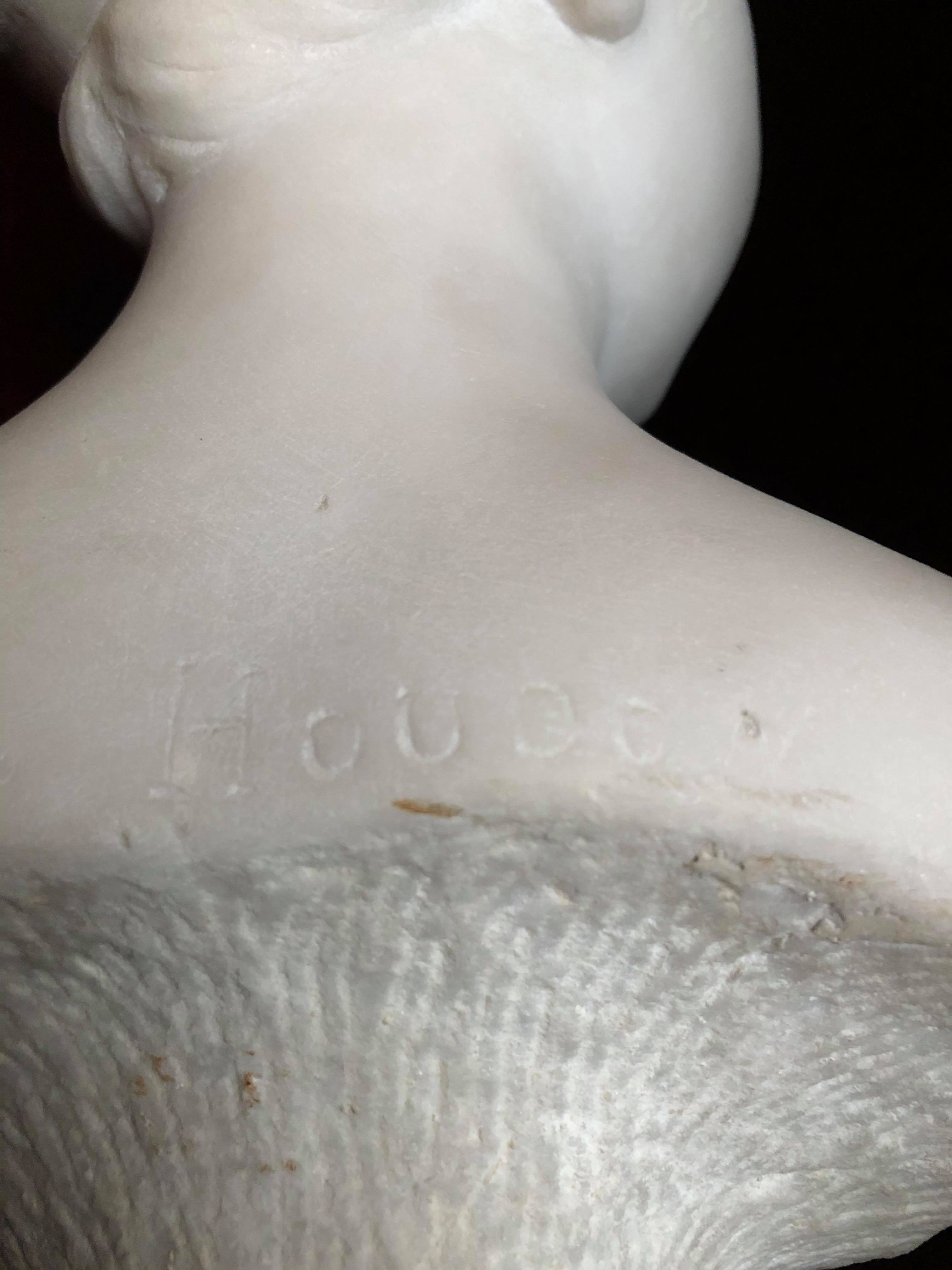 Marble bust by Houdon of Marie Louise Brogniart