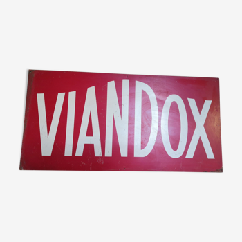 Viandox enamelled plate