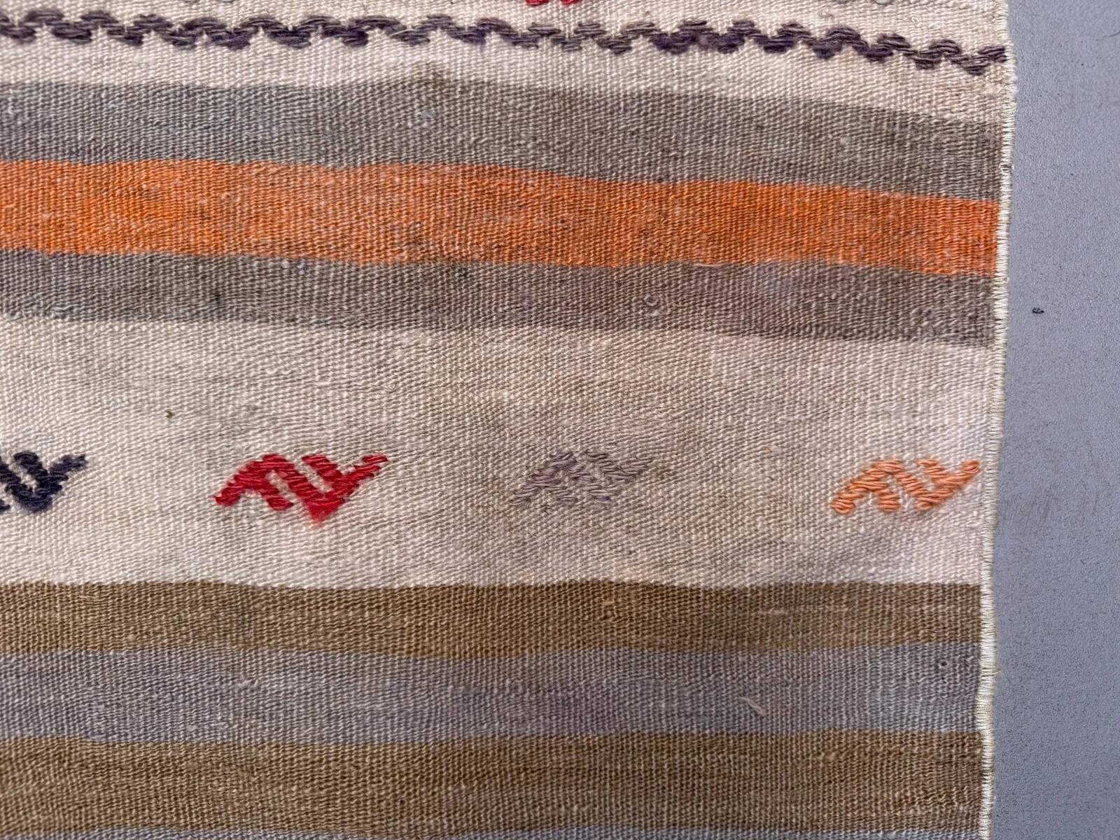 Couloir kilim étroit 57x350 cm shabby chic, vintage turc kelim 2572