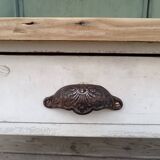 Wooden coffee table / patinated
