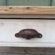 Wooden coffee table / patinated