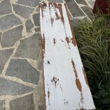 Whitewashed bench