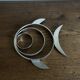 Chrome fish trivet 1970 space age