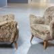 Pair of armchairs flower 50s