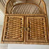 Rattan shelf