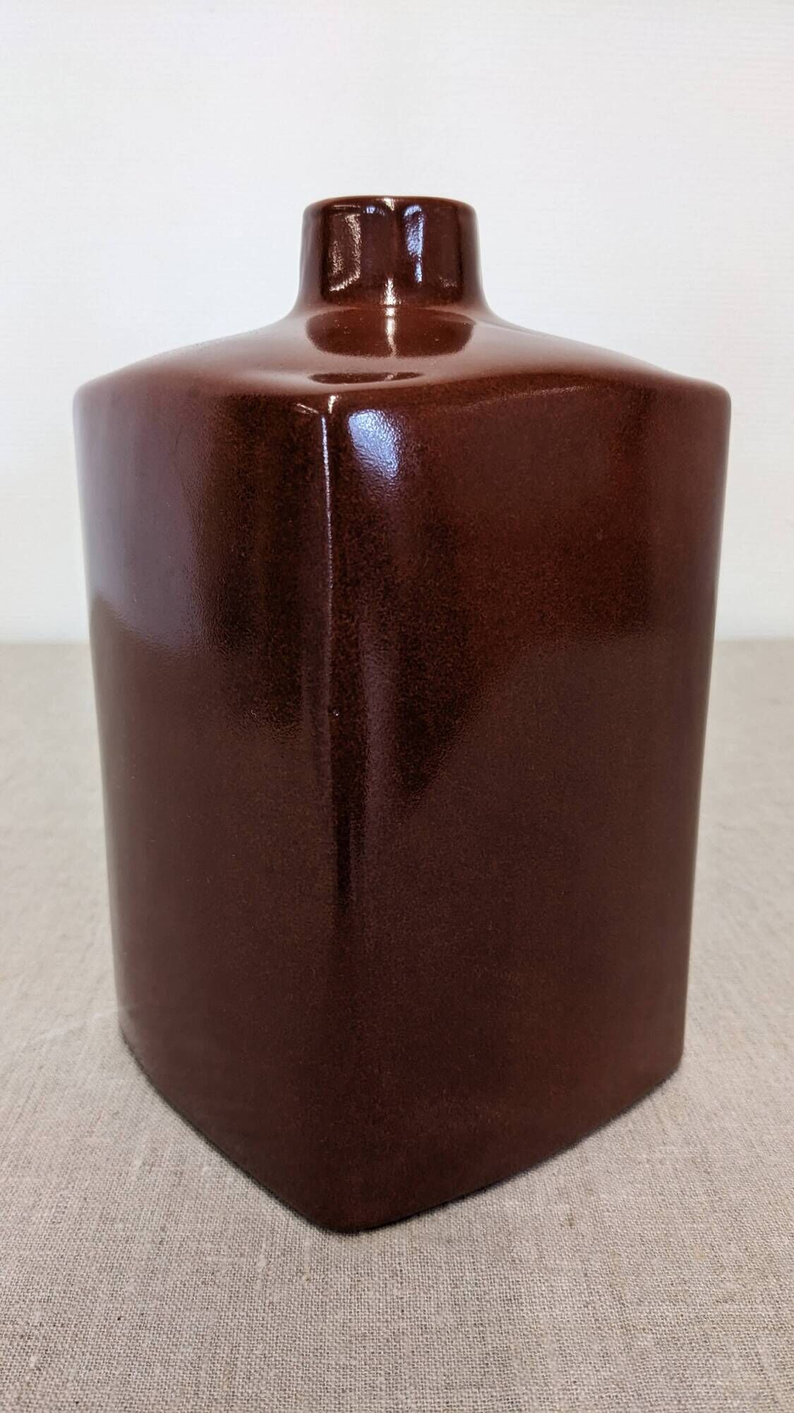 Set of 3 coloured earthenware vases Les Jardins d'Ulysse, France circa 1990