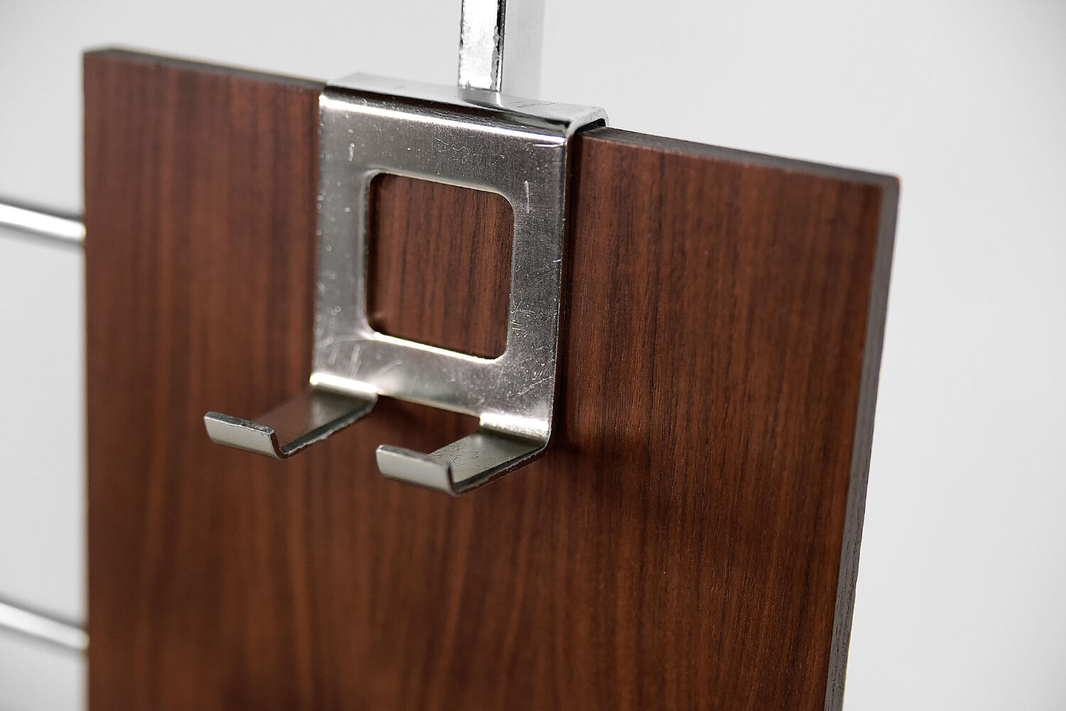 Vintage modern german geometric wall coat rack with umbrella stand, 1960s