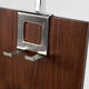 Vintage modern german geometric wall coat rack with umbrella stand, 1960s
