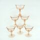 6 Rosaline Luminarc Arcoroc champagne glasses - vintage 80s