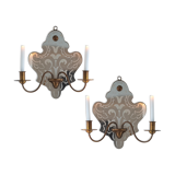 Pair of mirror sconces