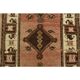 Orange Turkish Vintage Handmade Wool Runner Rug 82x256