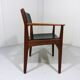 Armchair in teak & leather by Frem Røjle, Denmark