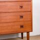 Danish teak chest of drawers or small sideboard, 3 large drawers, 1960.