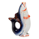 Set of 7 blue glass fish, mid-20th century.