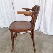 Vintage Bentwood Dining Chair: Mid-Century Thonet Style Armchair