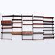 Modular Dark wooden Wall System from Kai Kristiansen - FM Møbler