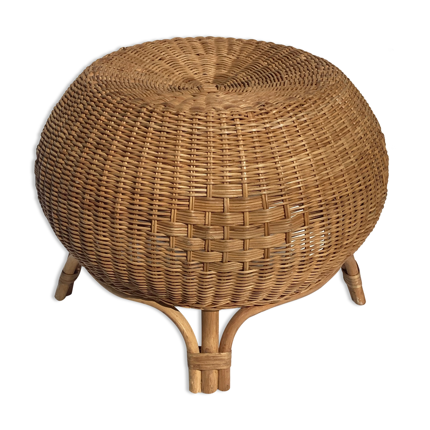 Rattan wicker stool