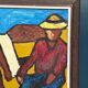 Original Swedish Oil on Canvas – “The Exchange” by Rollo – Signed – Vintage