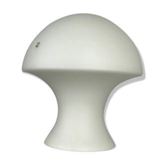 Rare white milk glass mushroom table lamp by Peill and Putzler 1970.