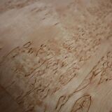 Vintage Scandinavian dining table made of Karelian birch