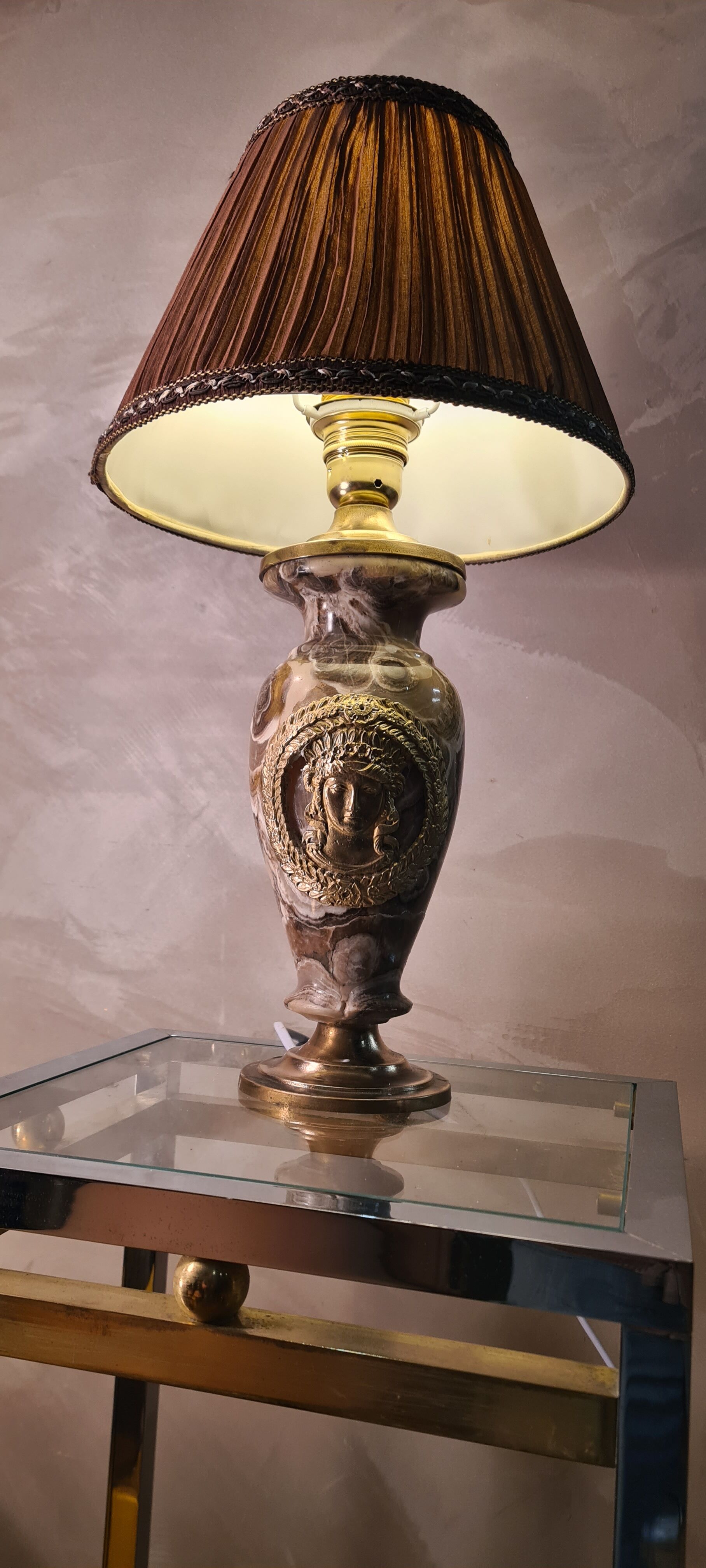 Lamp marble empire, napoleon