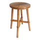 Vintage Rattan and Bamboo Accent Side Table / Stool, Spain, 1970s