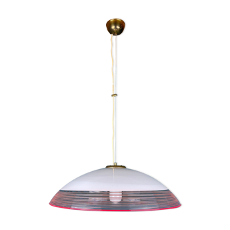 Suspension en verre de murano du milieu du siècle Italie années 1970