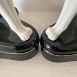 Paire de serres livres chiens lévriers années 60