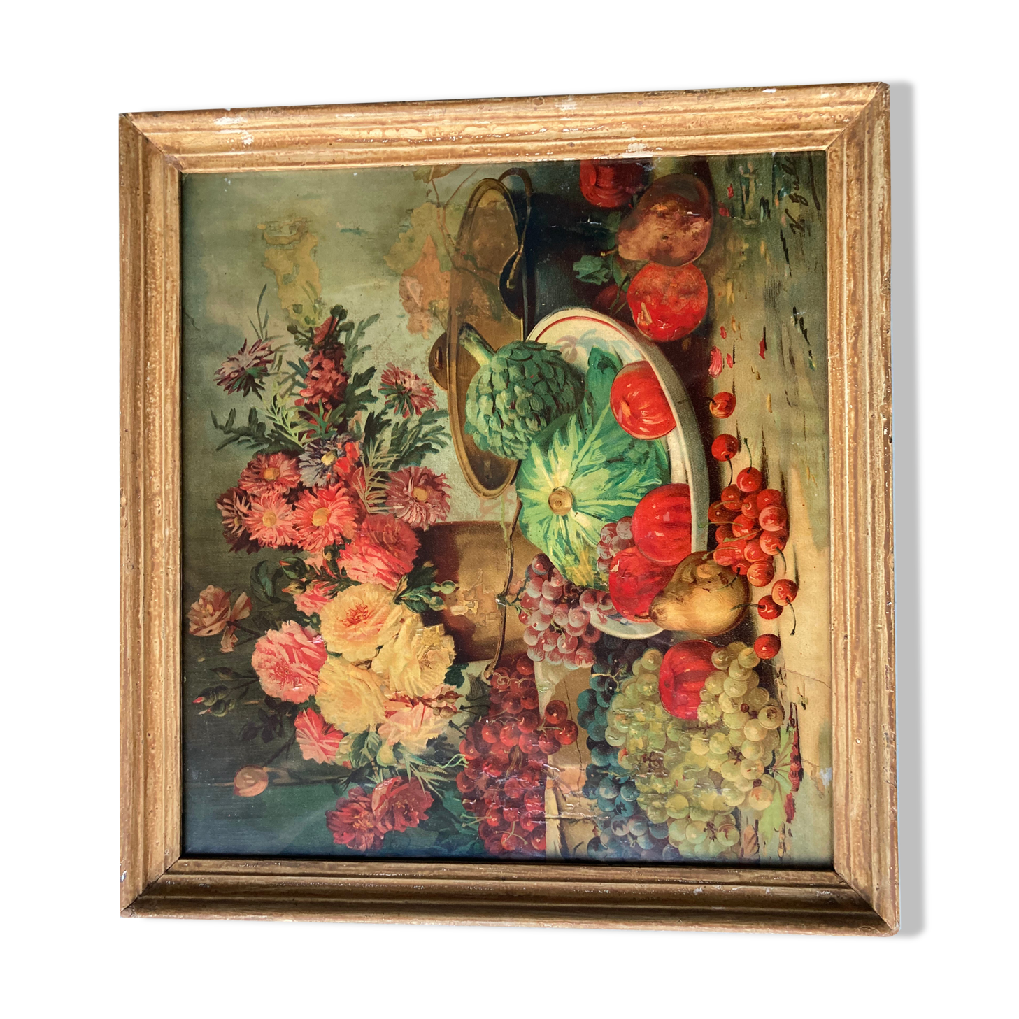 Still life chromolithography