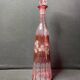 Lined crystal decanter cut and engraved