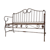 Handcrafted wrought iron garden bench