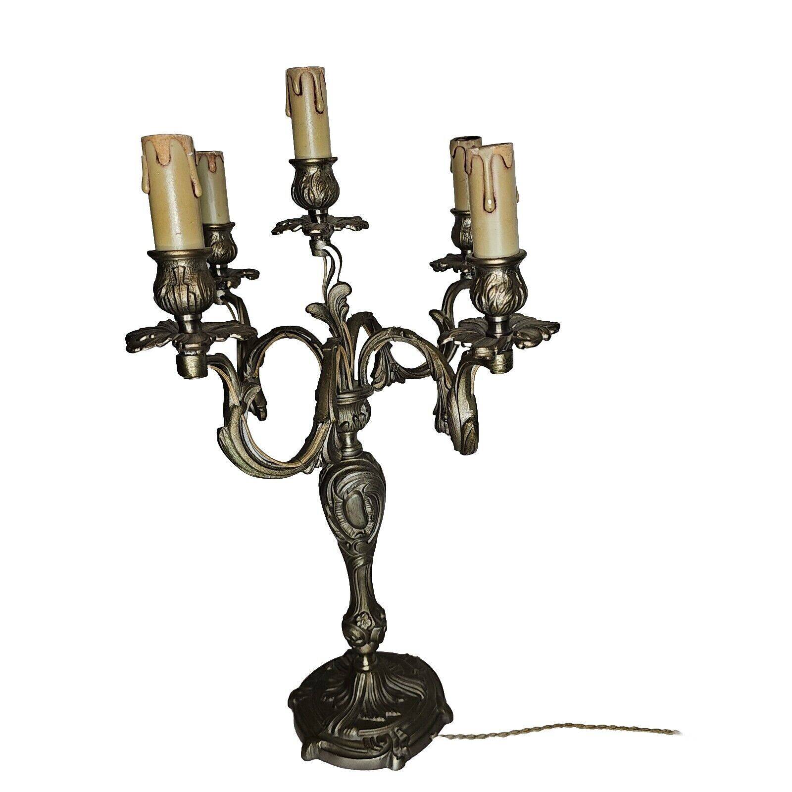 Louis xv style candlestick in bronze