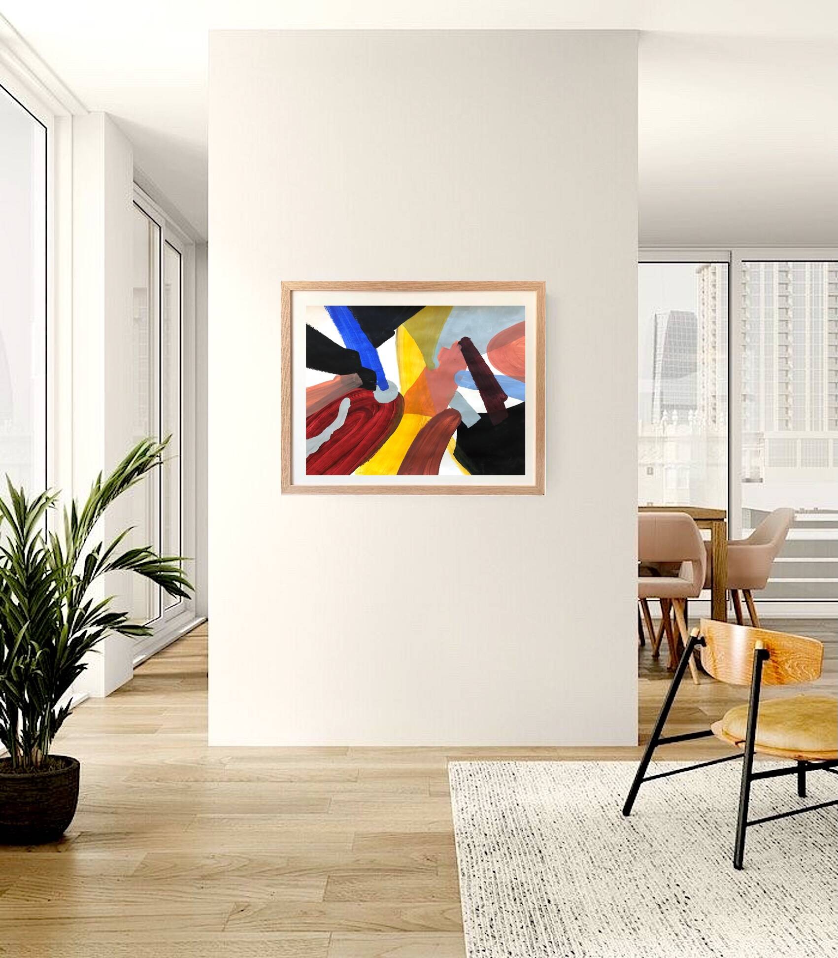 Original abstract acrylic painting