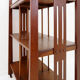 Art Deco shelf - Magazine rack on wheels