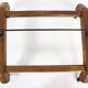 Valet serviteur muding années 60 vintage bois et métal peint en noir