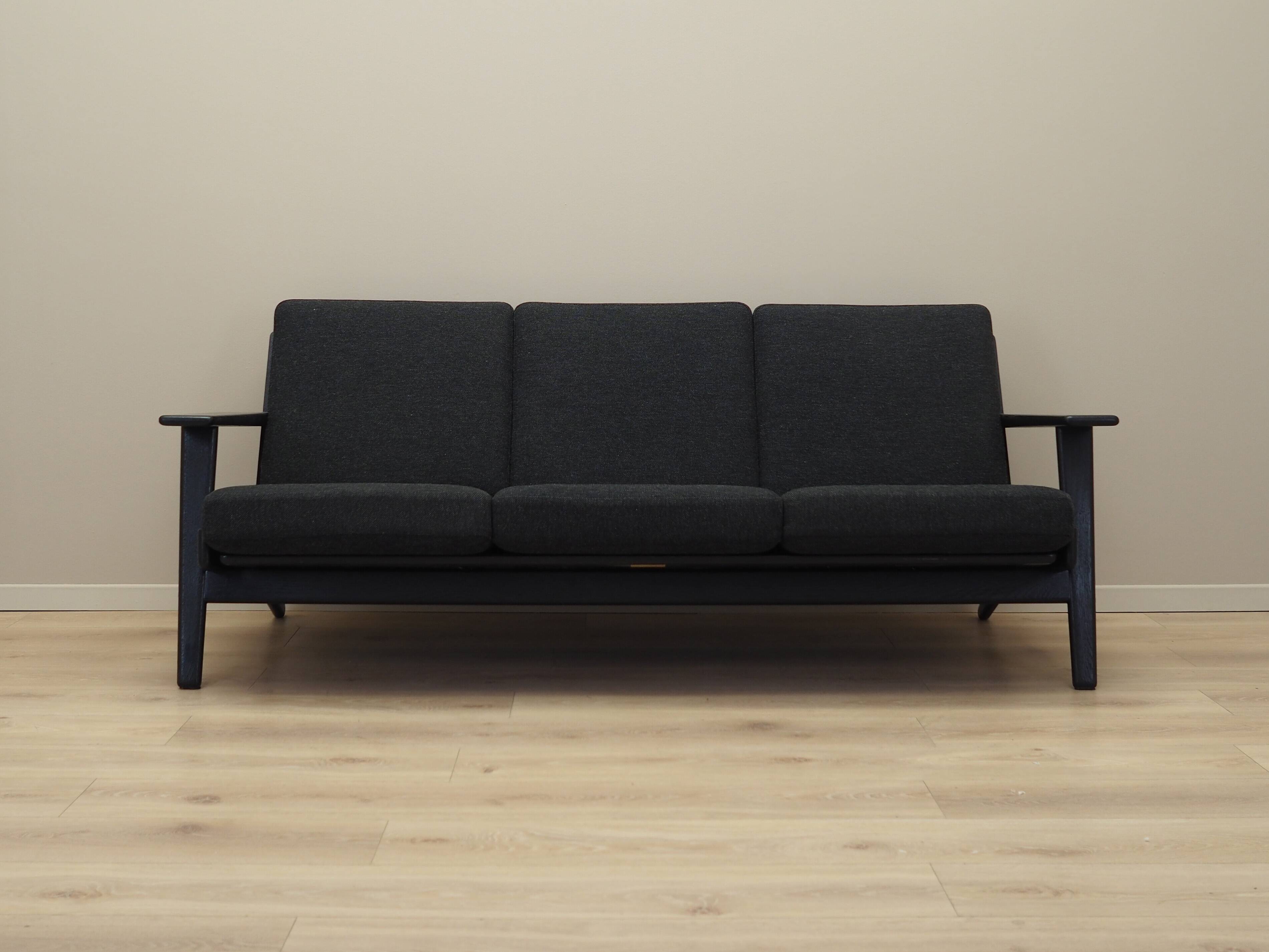 Oak sofa, Danish design, 1960s, designer: Hans. J. Wegner, production: Geta
