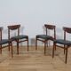Chaises mid-century en palissandre, danemark, set de 4