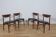 mid-century danish rosewood chairs, set of 4