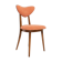 Vintage Heart Chair in Orange Velvet, Europe, 1960s